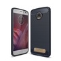 Motorola Moto Z2 Play TPU Case Carbon Fiber Optik Brushed Schutz H�lle Blau