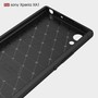 Sony Xperia XA1 TPU Case Carbon Fiber Optik Brushed Schutz H�lle Blau