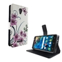 Handyh�lle Tasche f�r Handy Alcatel Pop 4 5.0 Lotusblume