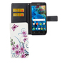 Handyh�lle Tasche f�r Handy Alcatel Pop 4 5.0 Lotusblume