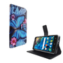 Handyhlle Tasche fr Handy Alcatel Pop 4 5.0 Blauer Schmetterling