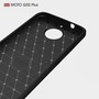 Motorola Moto G5S Plus TPU Case Carbon Fiber Optik Brushed Schutz H�lle Blau