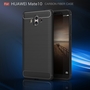 Huawei Mate 10 TPU Case Carbon Fiber Optik Brushed Schutz H�lle Schwarz