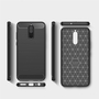 Huawei Mate 10 Lite TPU Case Carbon Fiber Optik Brushed Schutz H�lle Grau