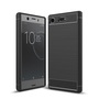 Sony Xperia XZ1 Mini TPU Case Carbon Fiber Optik Brushed Schutz H�lle Schwarz