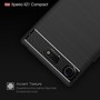 Sony Xperia XZ1 Mini TPU Case Carbon Fiber Optik Brushed Schutz H�lle Schwarz