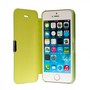 Flip Cover Schutzh�lle Case Handyh�lle Bookstyle f�r Apple iPhone 5 / 5s / SE Gr�n