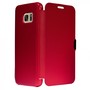Flip Cover Schutzh�lle Case Handyh�lle Bookstyle f�r Samsung Galaxy S7 Edge Rot