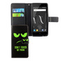 Handyh�lle Tasche f�r Wiko Jerry 2 Dont Touch My Phone Gr�n
