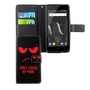 Handyh�lle Tasche f�r Wiko Jerry 2 Dont Touch My Phone Rot