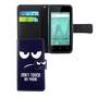 Handyh�lle Tasche f�r Wiko Sunny 2 Dont Touch my Phone