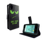Handyh�lle Tasche f�r Wiko Sunny 2 Dont Touch My Phone Gr�n