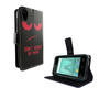 Handyh�lle Tasche f�r Wiko Sunny 2 Dont Touch My Phone Rot