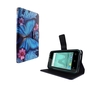 Handyh�lle Tasche f�r Wiko Sunny 2 Blauer Schmetterling