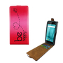 Handyh�lle Tasche Flip f�r Wiko Lenny 4 Be Happy Pink