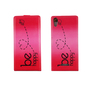 Handyh�lle Tasche Flip f�r Wiko Lenny 4 Be Happy Pink