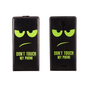 Handyh�lle Tasche Flip f�r Wiko Jerry 2 Dont Touch My Phone Gr�n