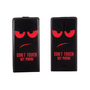 Handyh�lle Tasche Flip f�r Wiko Jerry 2 Dont Touch My Phone Rot