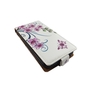 Handyh�lle Tasche Flip f�r Wiko Sunny 2 Lotusblume