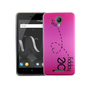 Handy H�lle f�r Wiko Jerry 2 Be Happy Pink Smartphone Cover Bumper Schale Etuis