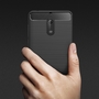 Nokia 6 TPU Case Carbon Fiber Optik Brushed Schutz H�lle Grau