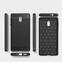 Nokia 3 TPU Case Carbon Fiber Optik Brushed Schutz H�lle Schwarz