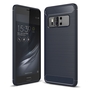 Asus Zenfone AR ZS571KL TPU Case Carbon Fiber Optik Brushed Schutz H�lle Blau