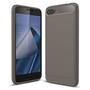Asus Zenfone 4 Max ZC554KL TPU Case Carbon Fiber Optik Brushed Schutz H�lle Grau