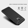 Samsung Galaxy A8 2018 TPU Case Carbon Fiber Optik Brushed Schutz Hlle Grau