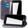 Handy H�lle Schutz Tasche f�r Apple iPhone 6 Cover Wallet Etui Grau