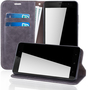 Handy H�lle Schutz Tasche f�r Wiko Lenny 4 Cover Wallet Etui Grau
