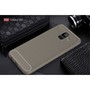 Samsung Galaxy A6 2018 H�lle Silikon Grau Carbon Optik Case TPU Handyh�lle Bumper 211771