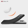 Samsung Galaxy A6 2018 H�lle Silikon Grau Carbon Optik Case TPU Handyh�lle Bumper 211771