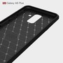 Samsung Galaxy A6 Plus 2018 Hlle Silikon Schwarz Carbon Optik Case TPU Handyhlle Bumper 211772