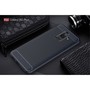 Samsung Galaxy A6 Plus 2018 H�lle Silikon Blau Carbon Optik Case TPU Handyh�lle Bumper 211773