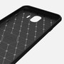 Samsung Galaxy J4 Hlle Silikon Grau Carbon Optik Case TPU Handyhlle Bumper 211780