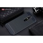 Nokia X6 H�lle Silikon Blau Carbon Optik Case TPU Handyh�lle Bumper 211785