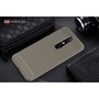 Nokia X6 H�lle Silikon Grau Carbon Optik Case TPU Handyh�lle Bumper 211786