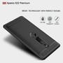Sony Xperia XZ2 Premium H�lle Silikon Grau Carbon Optik Case TPU Handyh�lle Bumper 211789