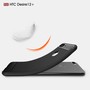 HTC Desire 12 Plus H�lle Silikon Schwarz Carbon Optik Case TPU Handyh�lle Bumper 211790