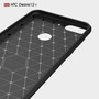 HTC Desire 12 Plus H�lle Silikon Grau Carbon Optik Case TPU Handyh�lle Bumper 211792