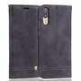 Handy H�lle Schutz Tasche f�r Huawei P20 Cover Wallet Etui Grau
