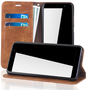 Handy H�lle Schutz Tasche f�r Wiko Lenny 5 Cover Wallet Etui Braun