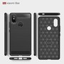 Xiaomi Mi 8 SE H�lle Silikon Grau Carbon Optik Case TPU Handyh�lle Bumper