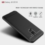 Samsung Galaxy J8 2018 H�lle Silikon Schwarz Carbon Optik Case TPU Handyh�lle Bumper