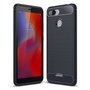 Xiaomi Redmi 6 H�lle Silikon Blau Carbon Optik Case TPU Handyh�lle Bumper
