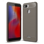 Xiaomi Redmi 6 H�lle Silikon Grau Carbon Optik Case TPU Handyh�lle Bumper