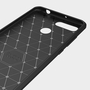 Xiaomi Redmi 6 H�lle Silikon Grau Carbon Optik Case TPU Handyh�lle Bumper