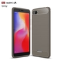 Xiaomi Redmi 6A H�lle Silikon Grau Carbon Optik Case TPU Handyh�lle Bumper