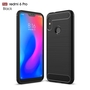 Xiaomi Redmi 6 Pro H�lle Silikon Schwarz Carbon Optik Case TPU Handyh�lle Bumper